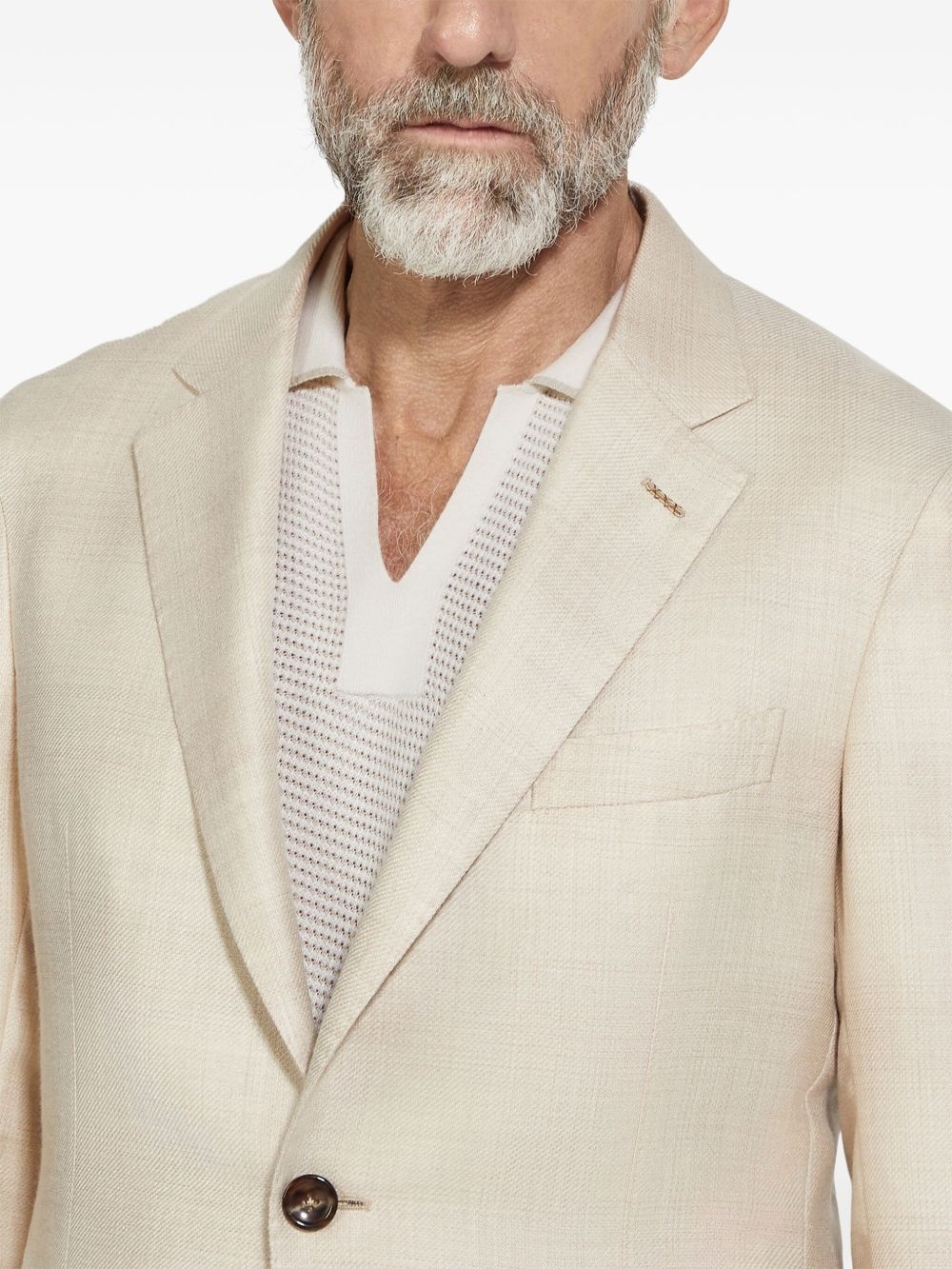cashmere-blend blazer - 4