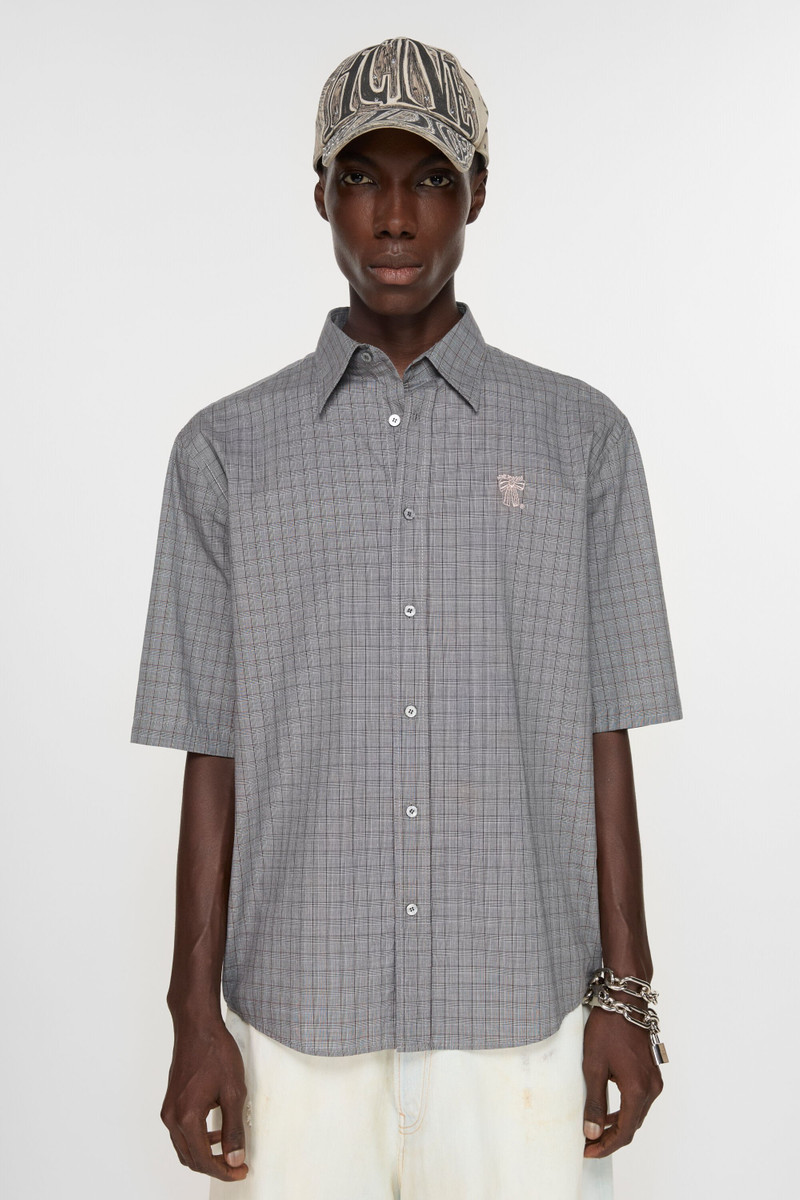 Acne Studios Short sleeve button-up - Grey outlook