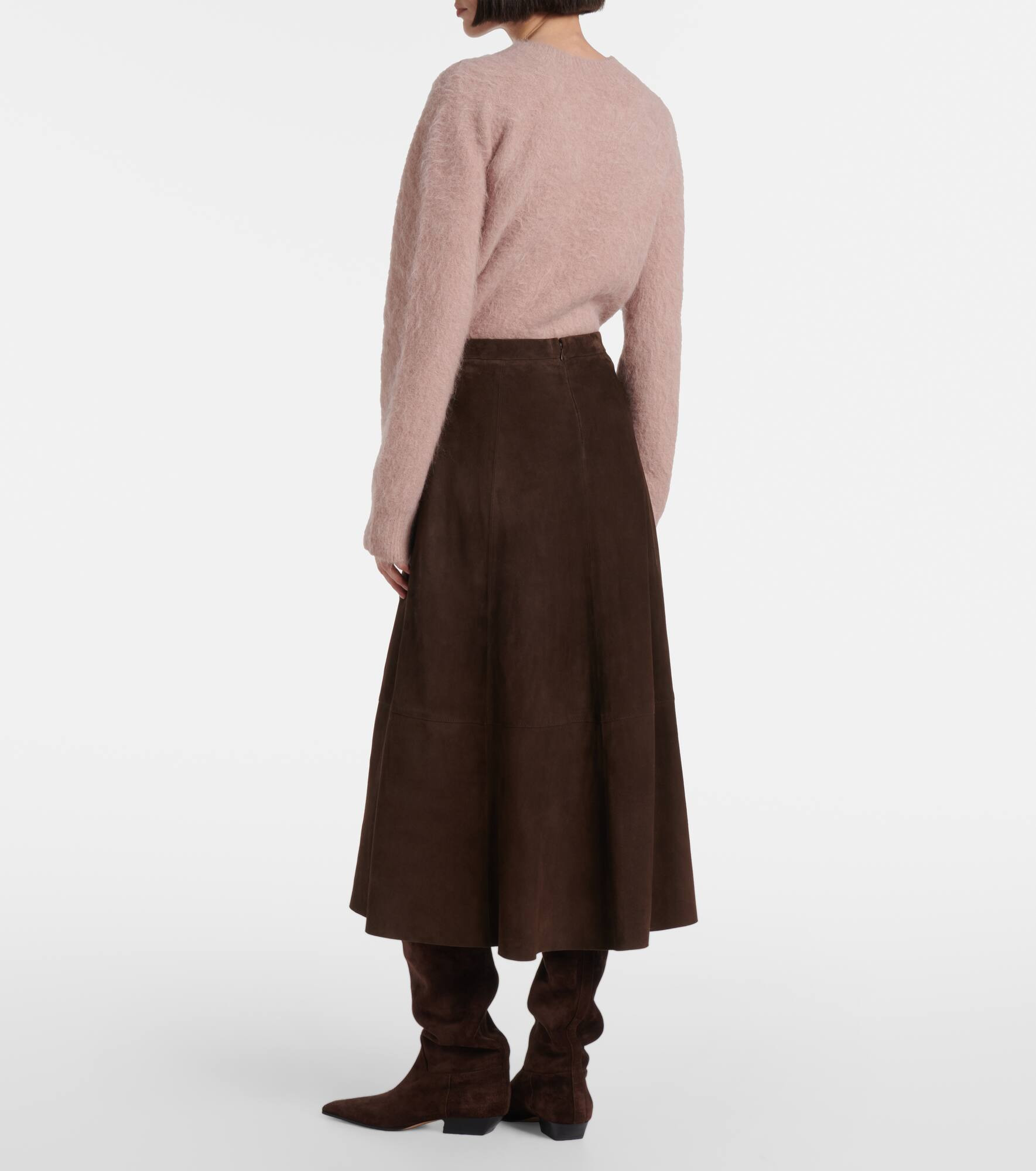 Suede midi skirt - 3