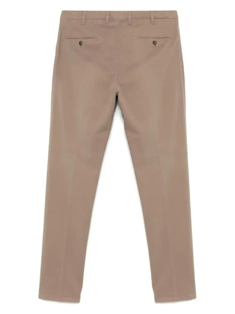 Canali gabardine-weave chinos outlook