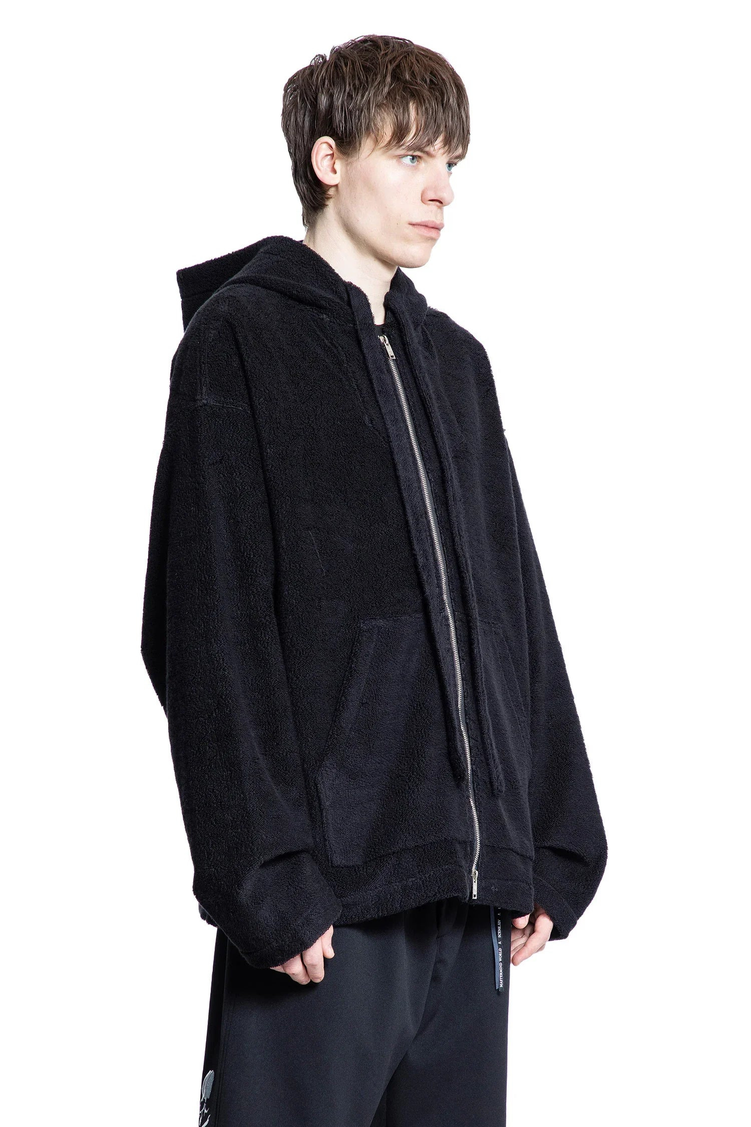 Cotton-Terry-Fleece-Logo-Zip-Up-Hoodie - 2
