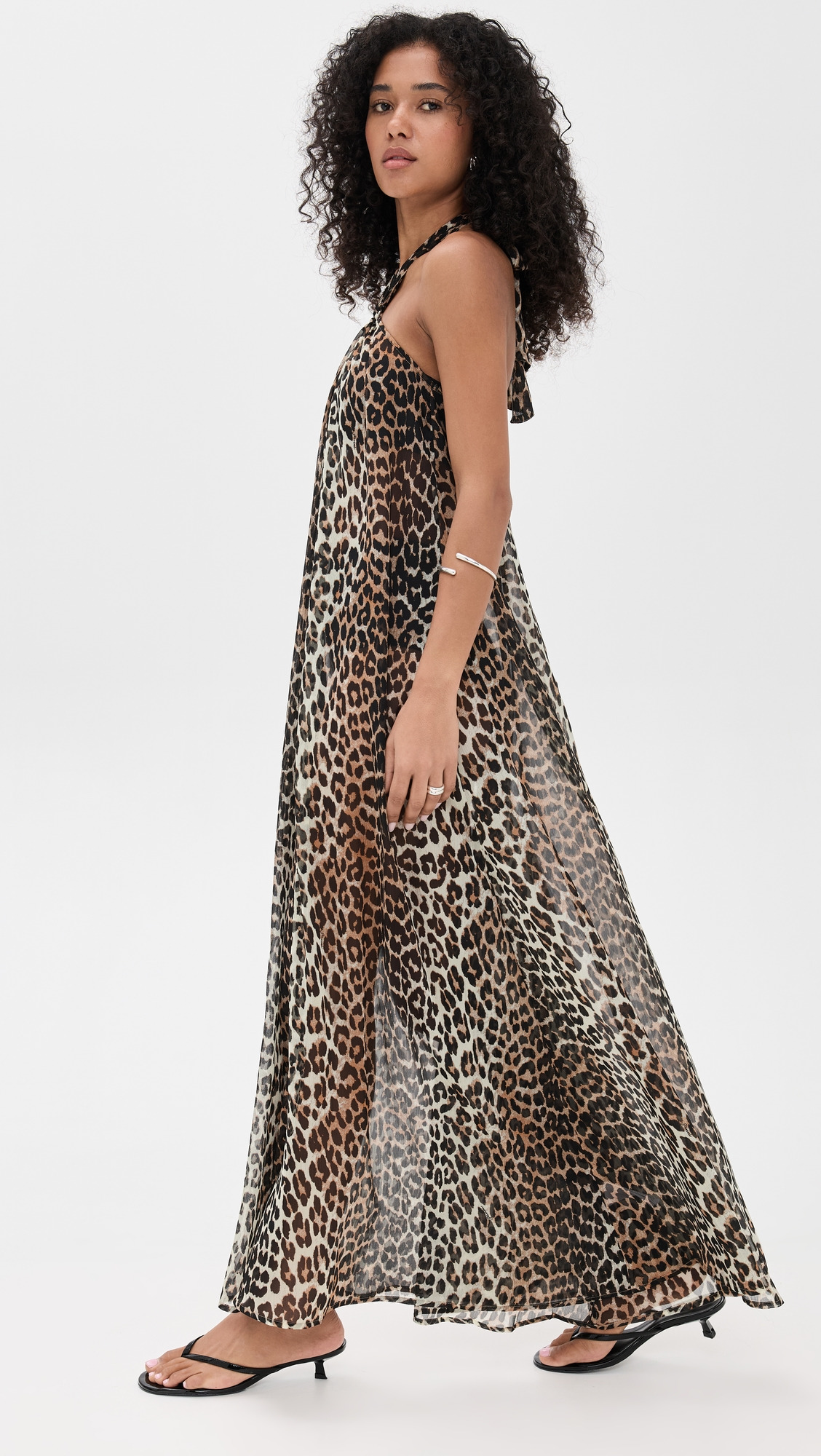Light Chiffon Halterneck Dress - 3