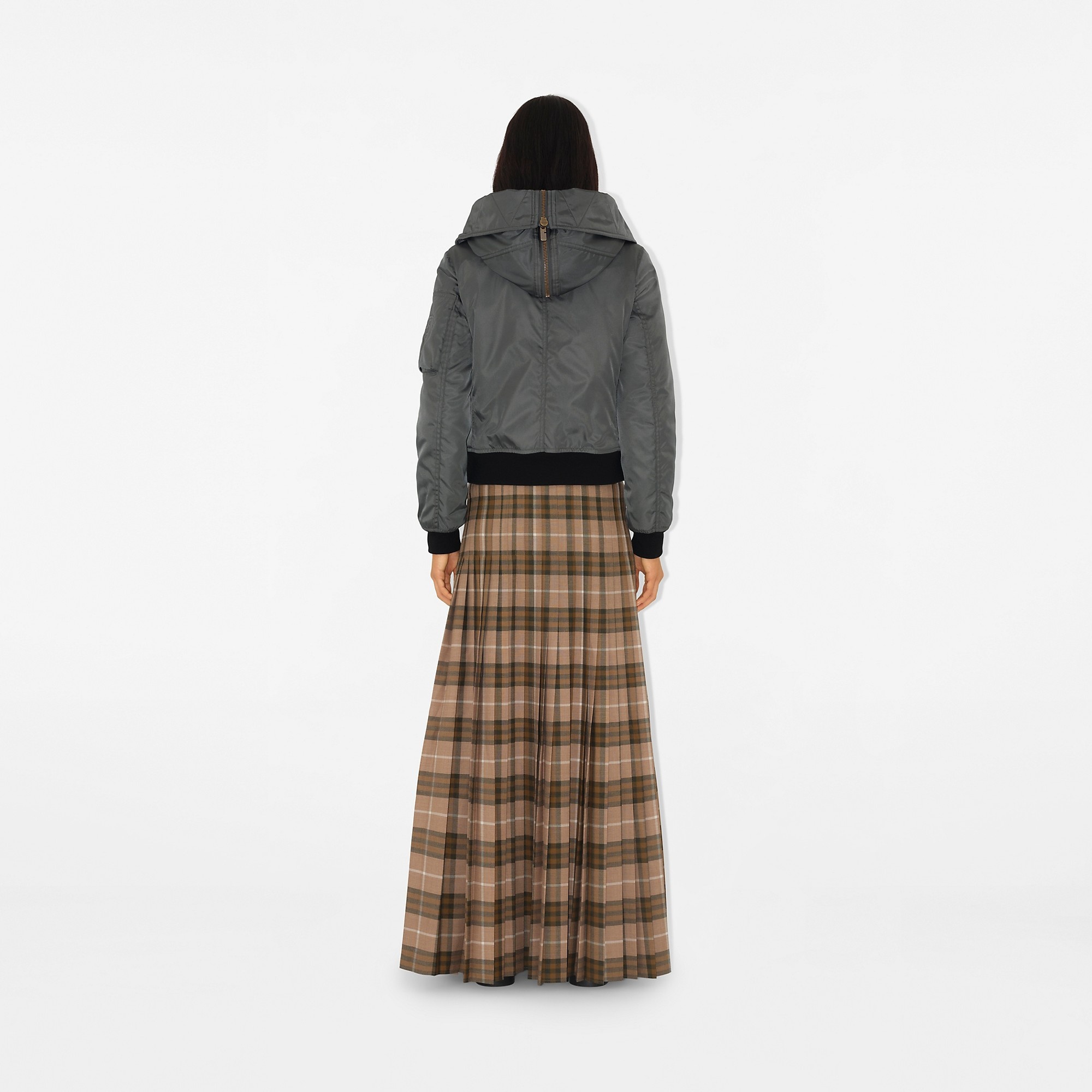 Cropped Nylon Parka - 4