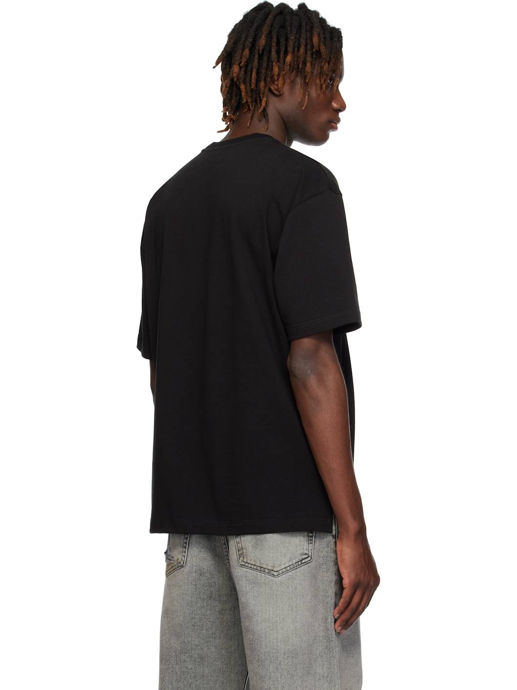 Black Embroidered T-shirt - 3