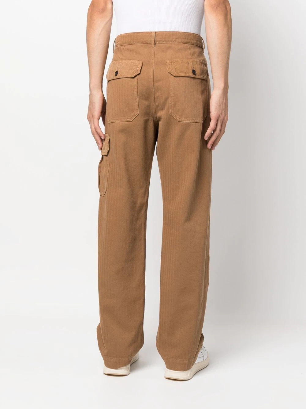 straight-leg cargo trousers - 4