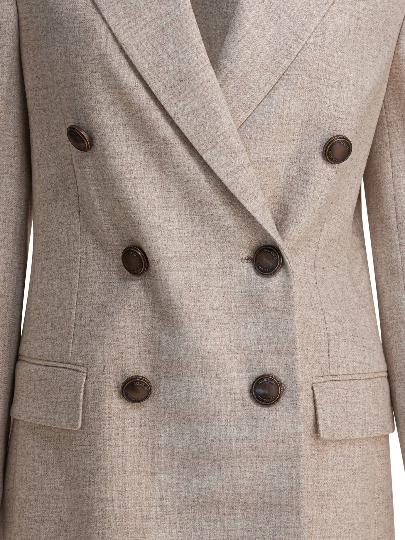 Brunello Cucinelli Wool And Cashmere Twill Flannel Blazer - 3