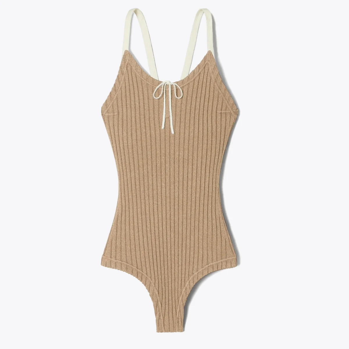 Colorblock Ribbed Bodysuit - 1