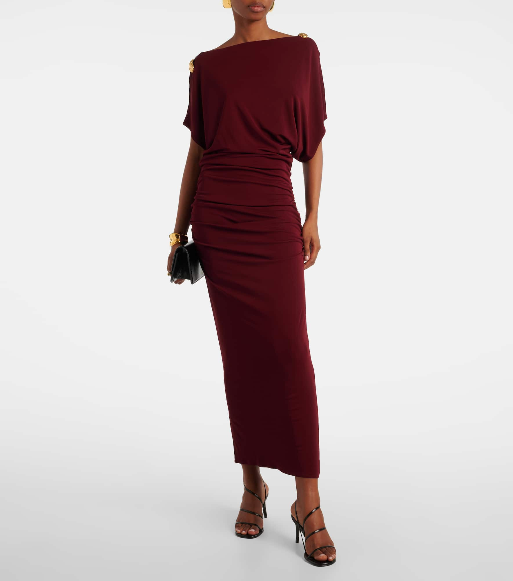Brina embellished draped jersey gown - 2