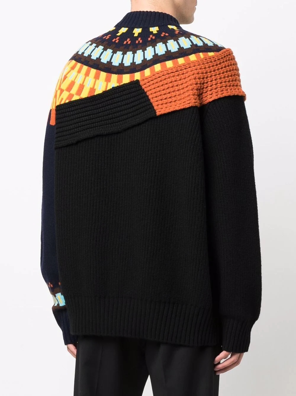 patchwork-panelled knit jumper - 4