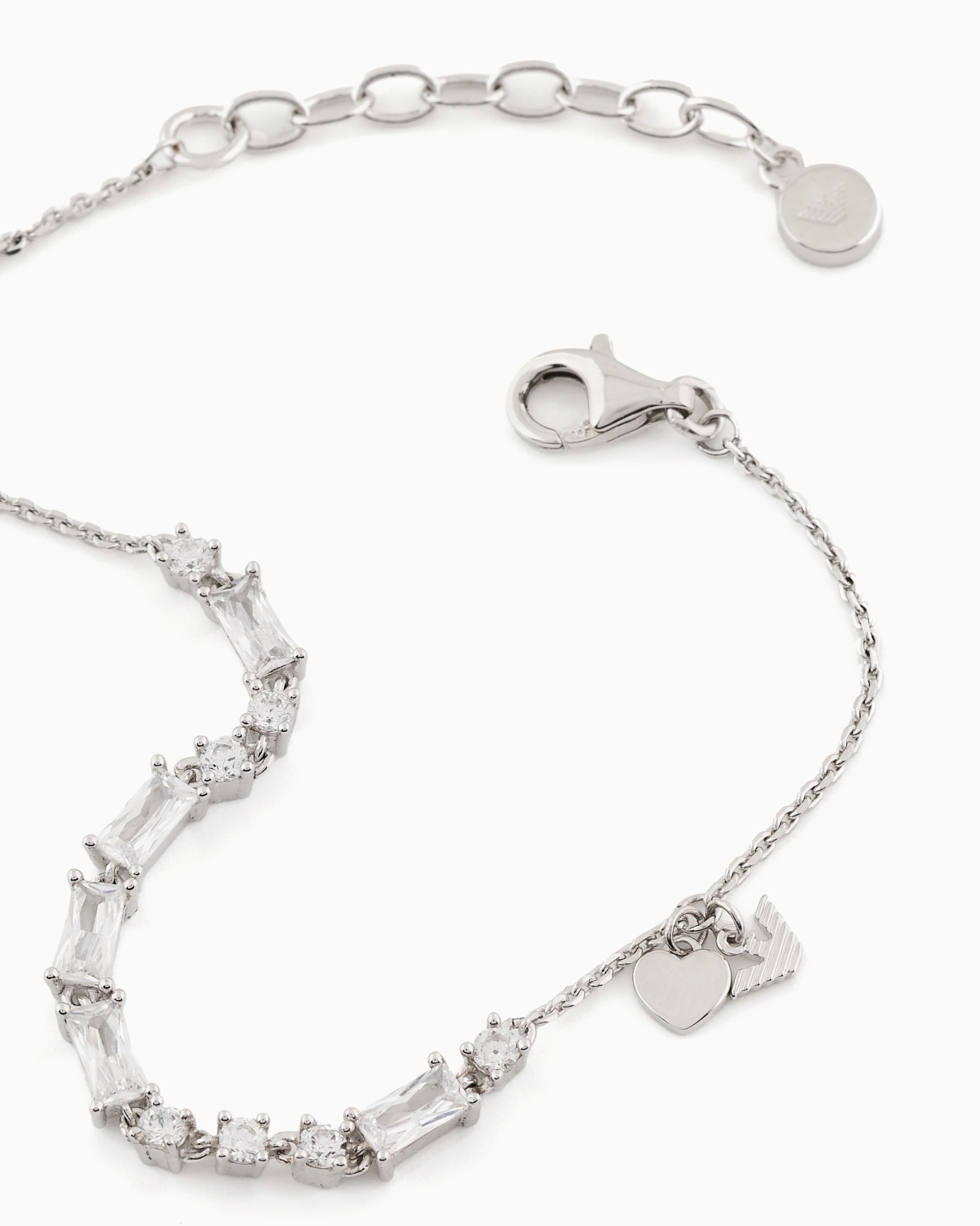 STERLING SILVER STATION BRACELET - 3