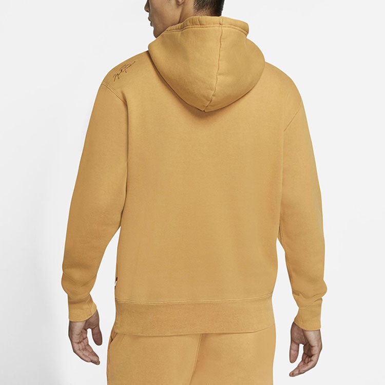 Air Jordan Flight Fleece Hoody Casual Sports Sweater Men's Oatmeal CK6469-290 - 5