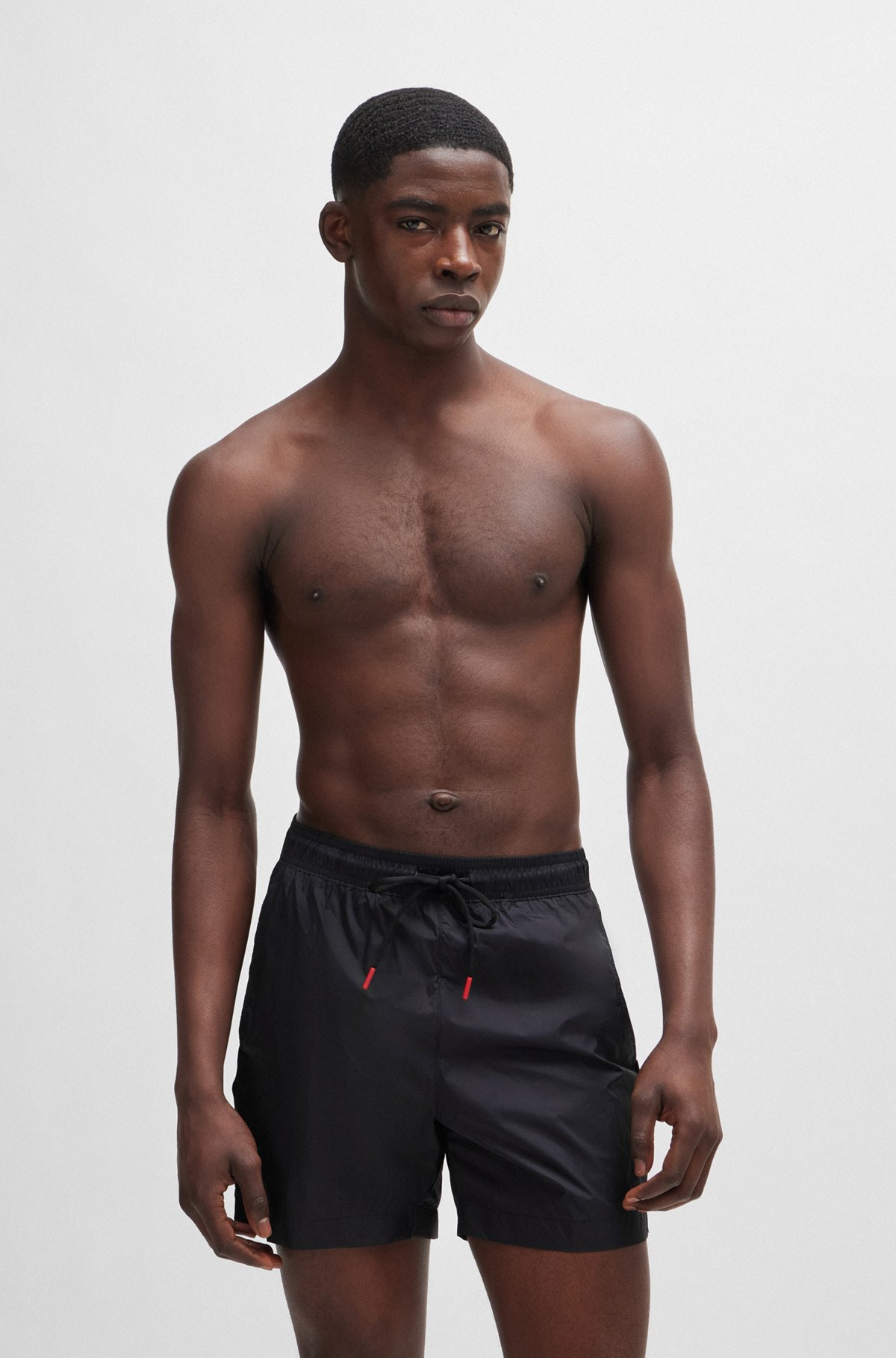 FULLY LINED SWIM SHORTS WITH LOGO TAPE - 2