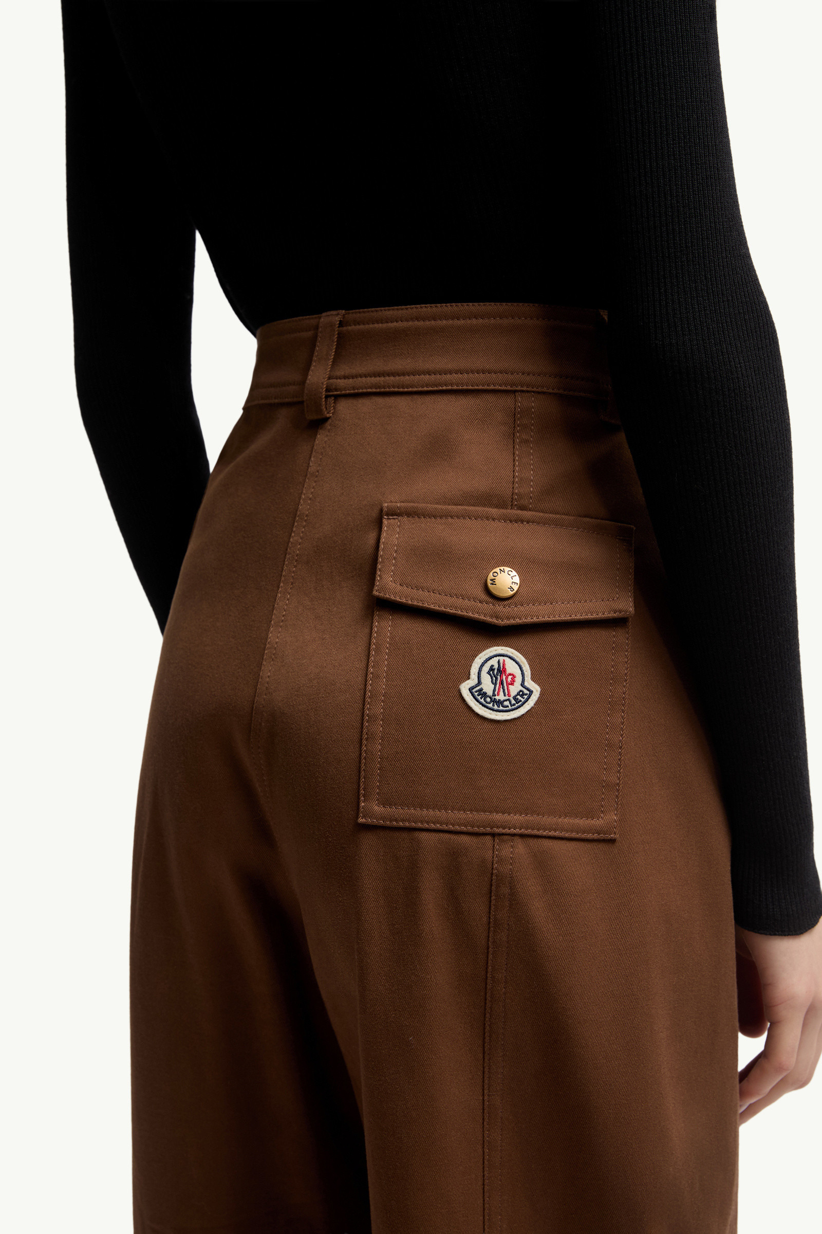 Straight Leg Cotton Gabardine Pants - 6