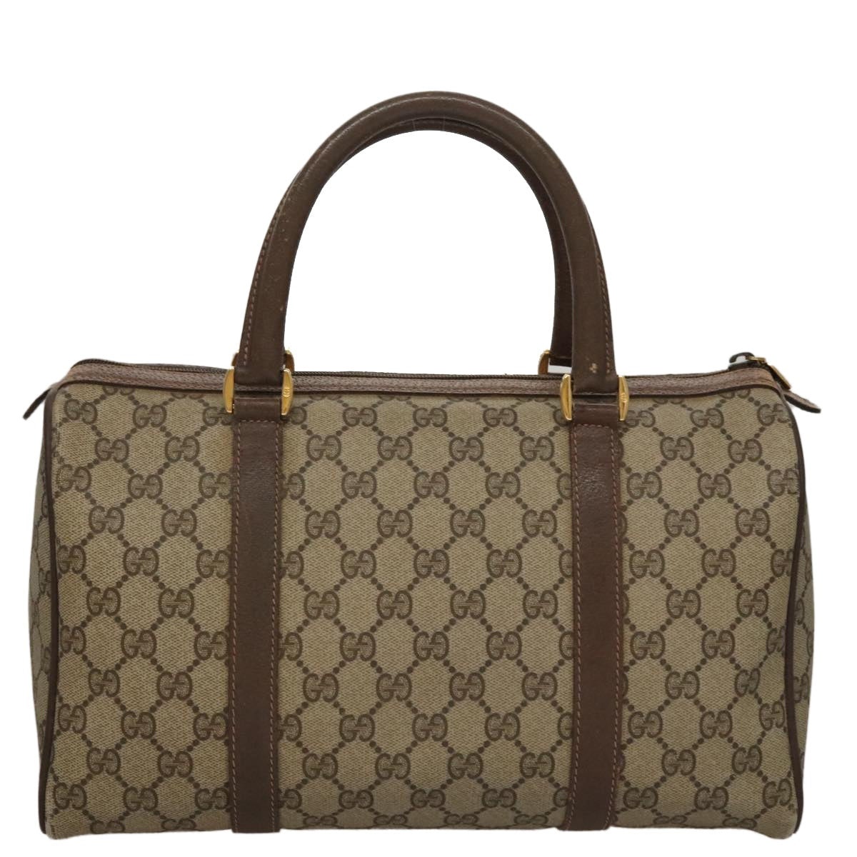 GUCCI GG Supreme Web Sherry Line Hand Bag Pvc Beige Gold 40 02 007 - 2