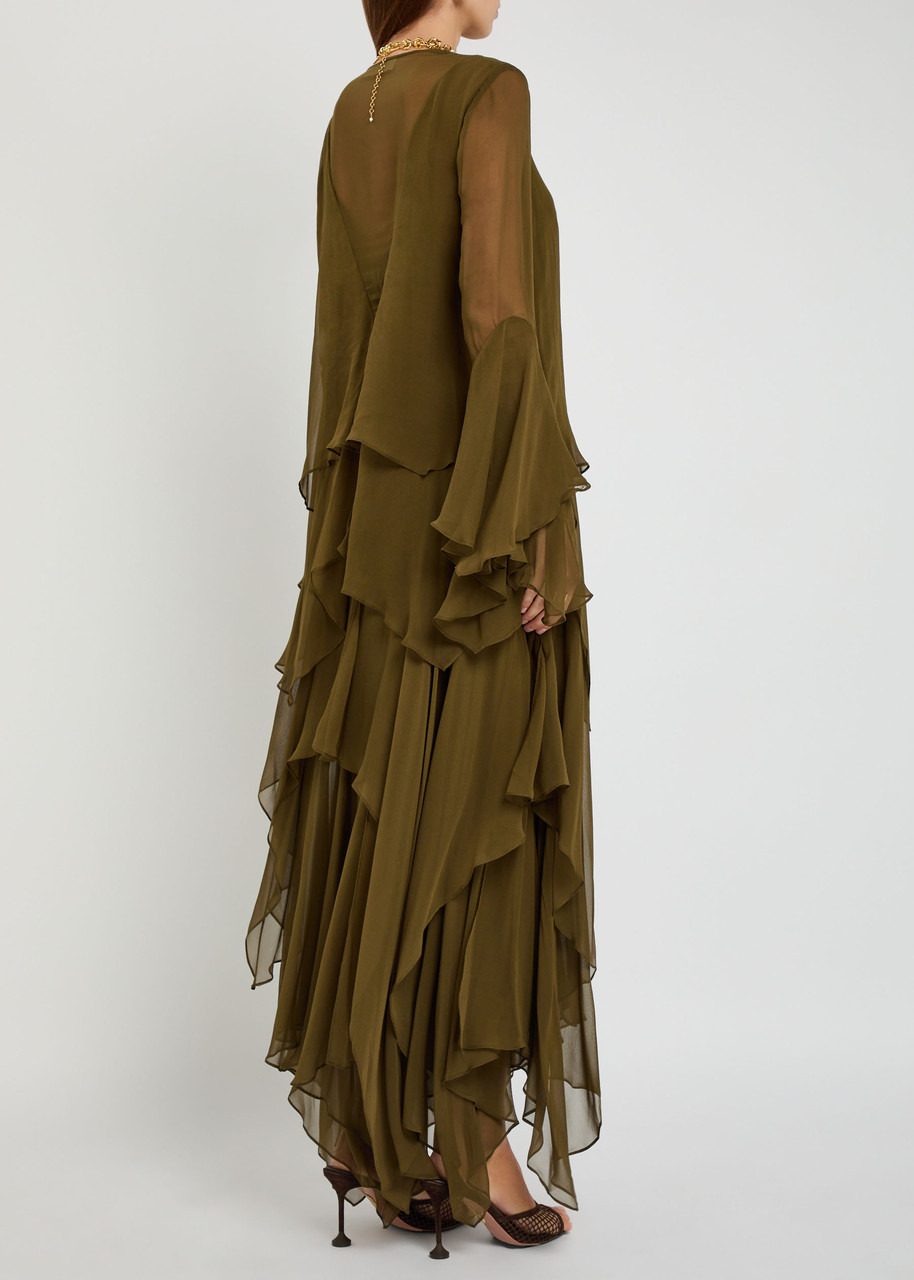 Zimmermann Memento Tiered Silk-chiffon Maxi Dress - 3