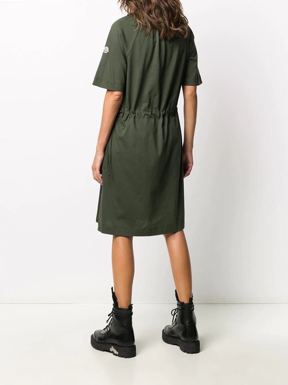 short-sleeve midi dress - 4