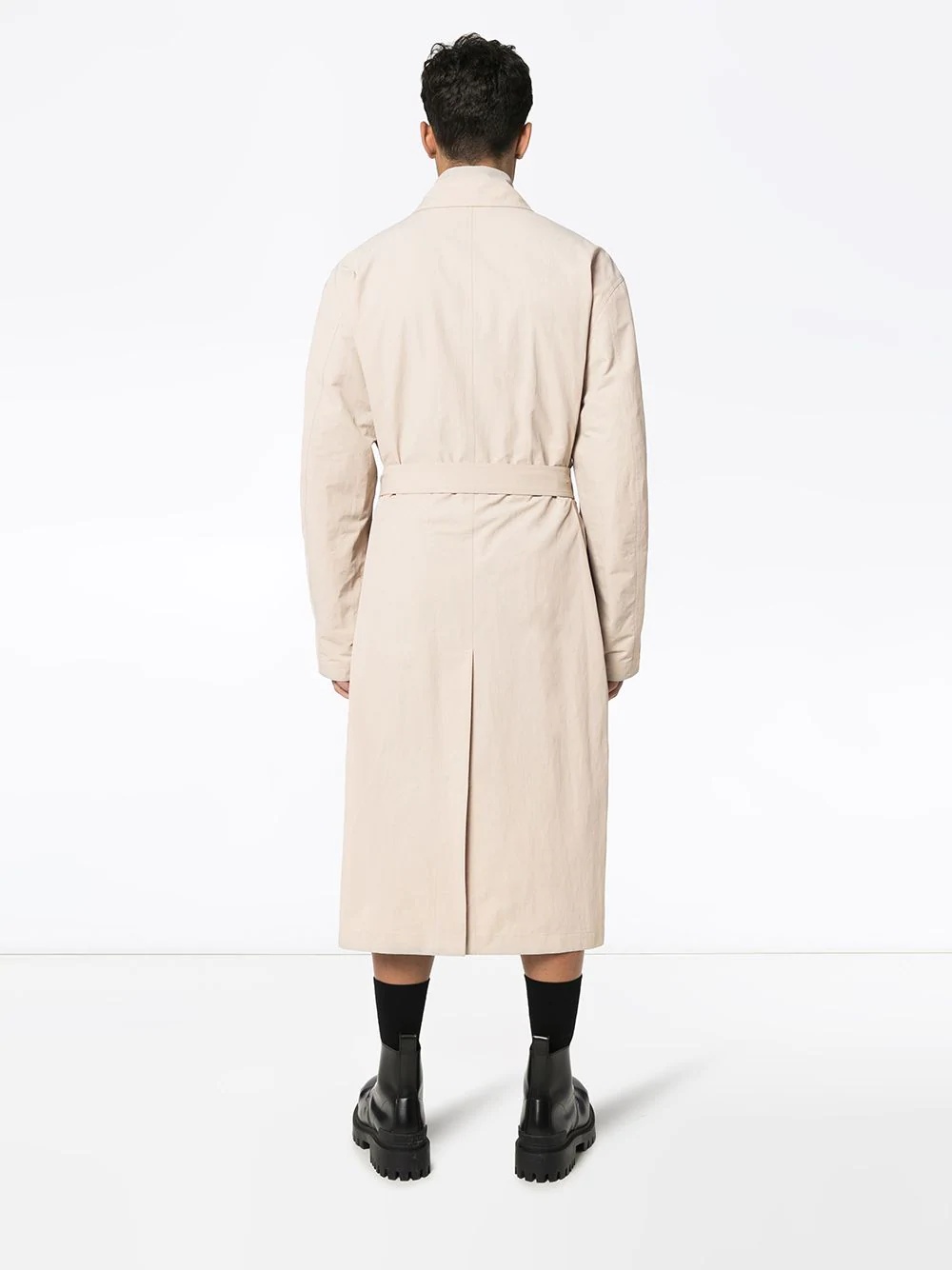 belted trench coat - 4