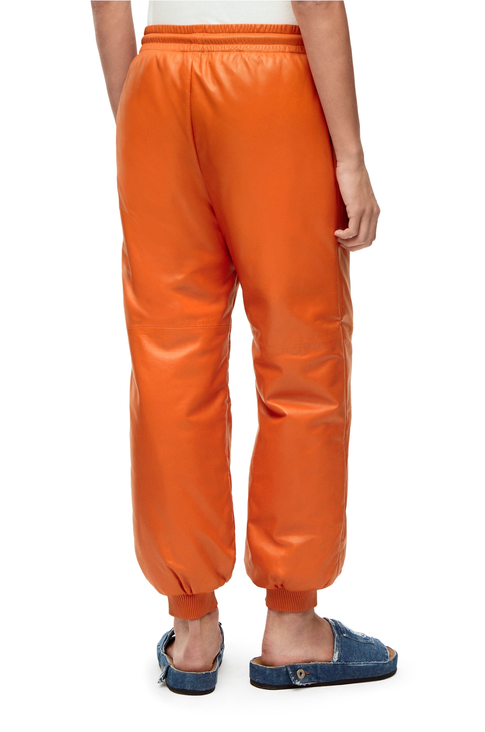 Puffer jogging trousers in nappa - 4