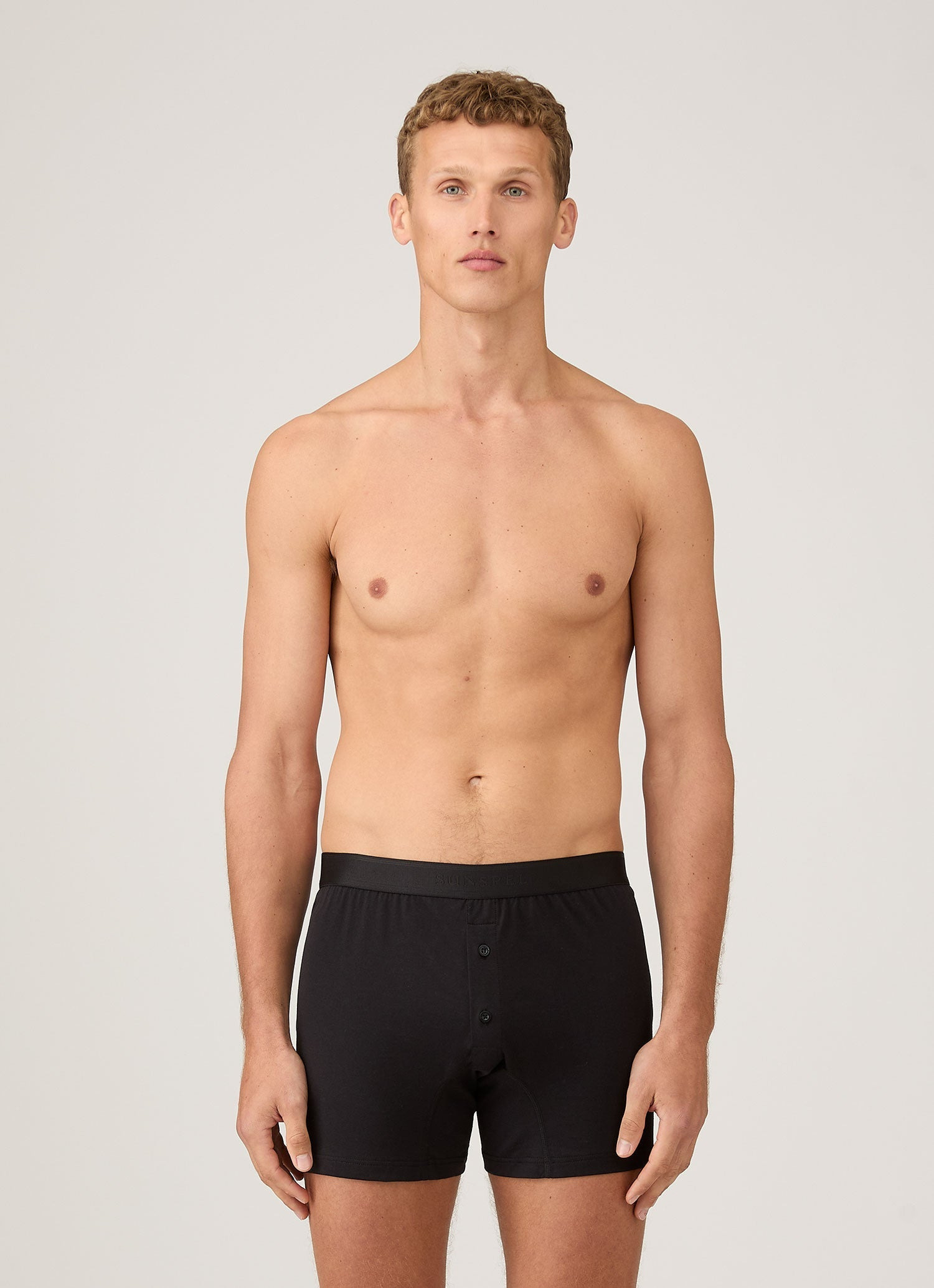 Superfine Cotton Two‑Button Boxer Briefs - 2