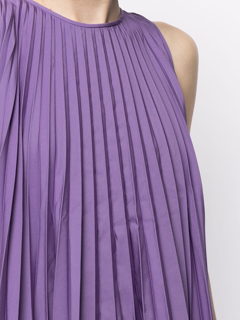pleated sleeveless minidress - 5