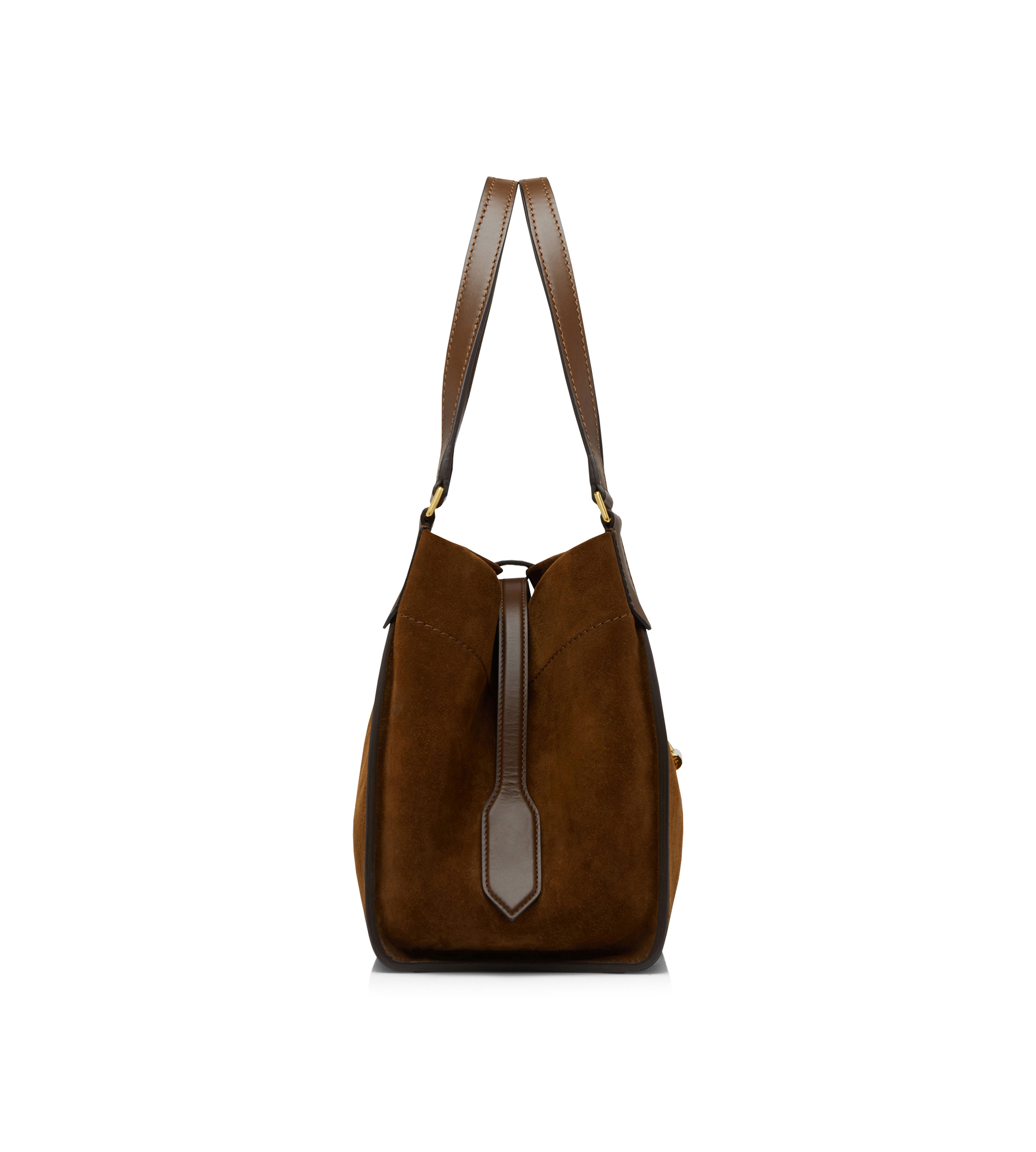 SUEDE AND LEATHER TARA MEDIUM TOTE - 3