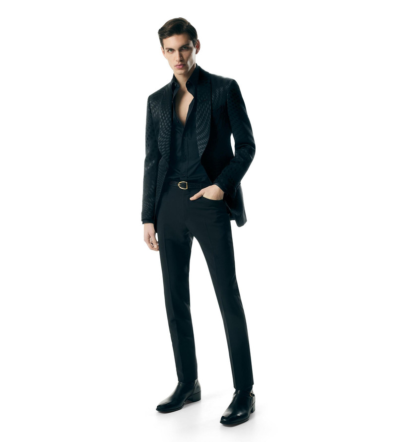 TOM FORD JACQUARD SHELTON COCKTAIL JACKET outlook