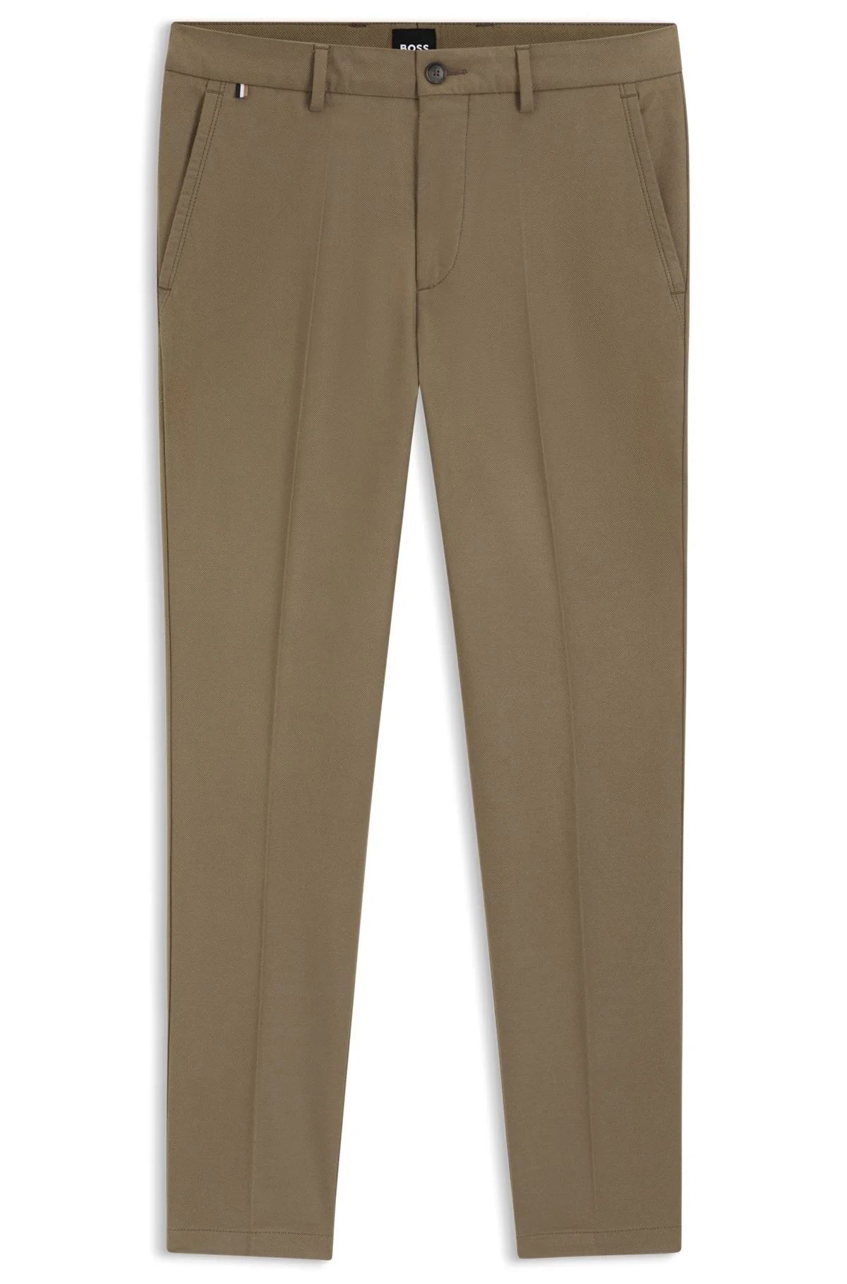 SLIM-FIT TROUSERS IN COTTON-BLEND TWILL - 1
