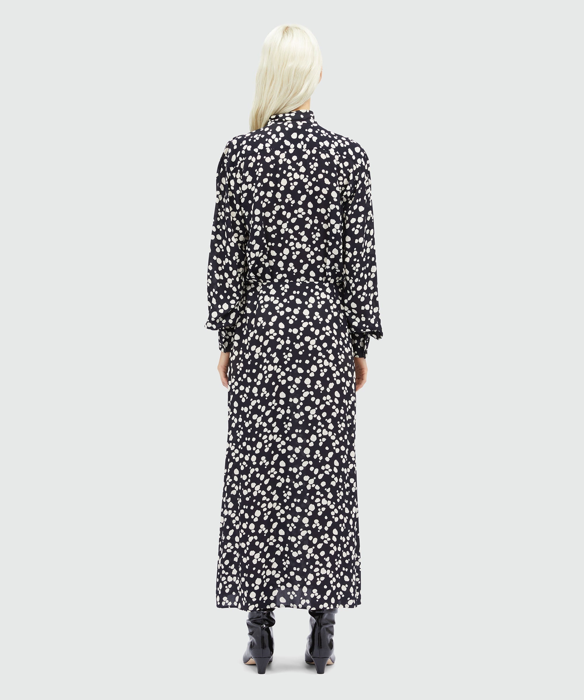 Viscose print shirt dress - 3