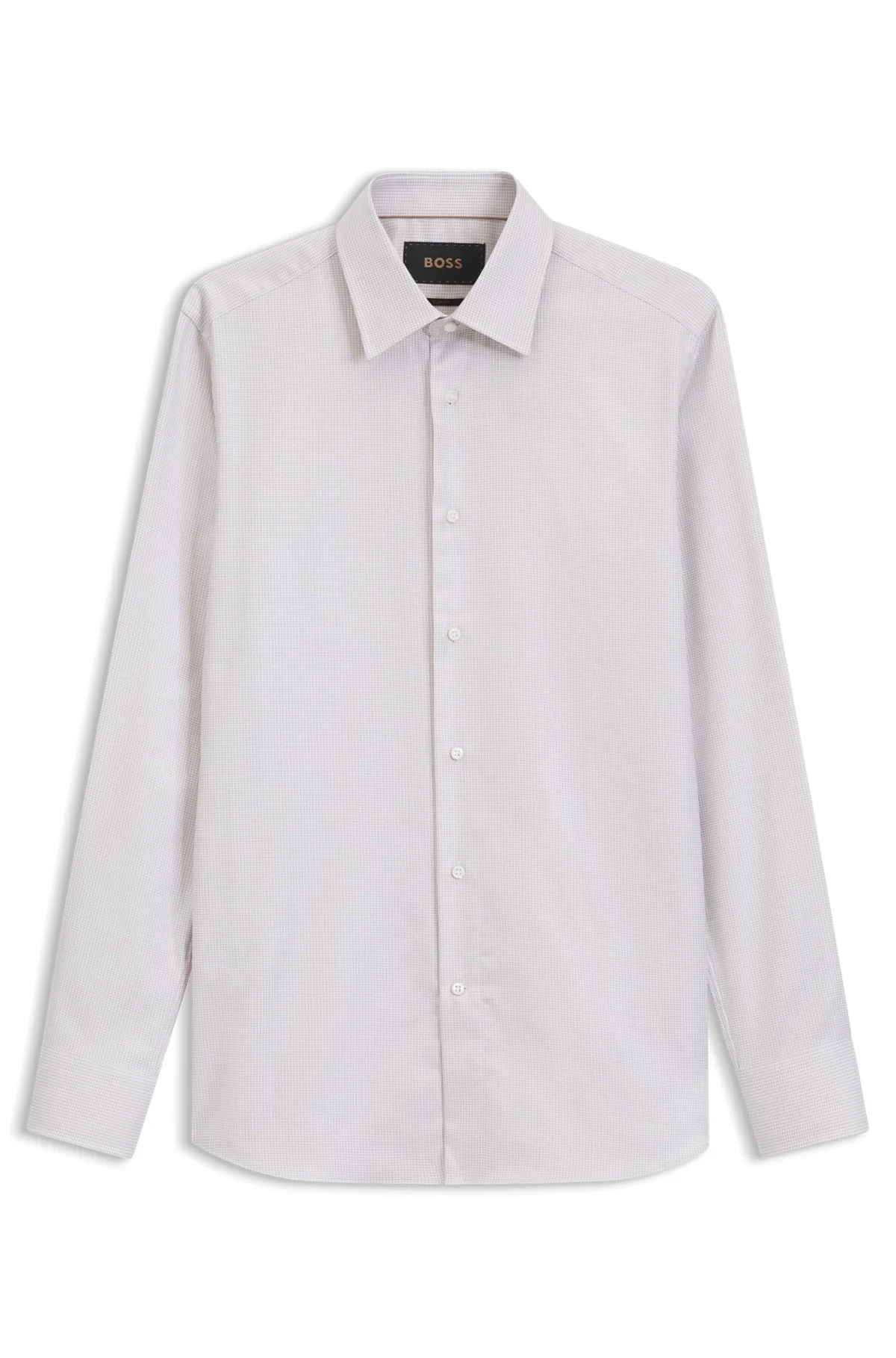 SLIM-FIT SHIRT IN WRINKLE-RESISTANT COTTON - 1