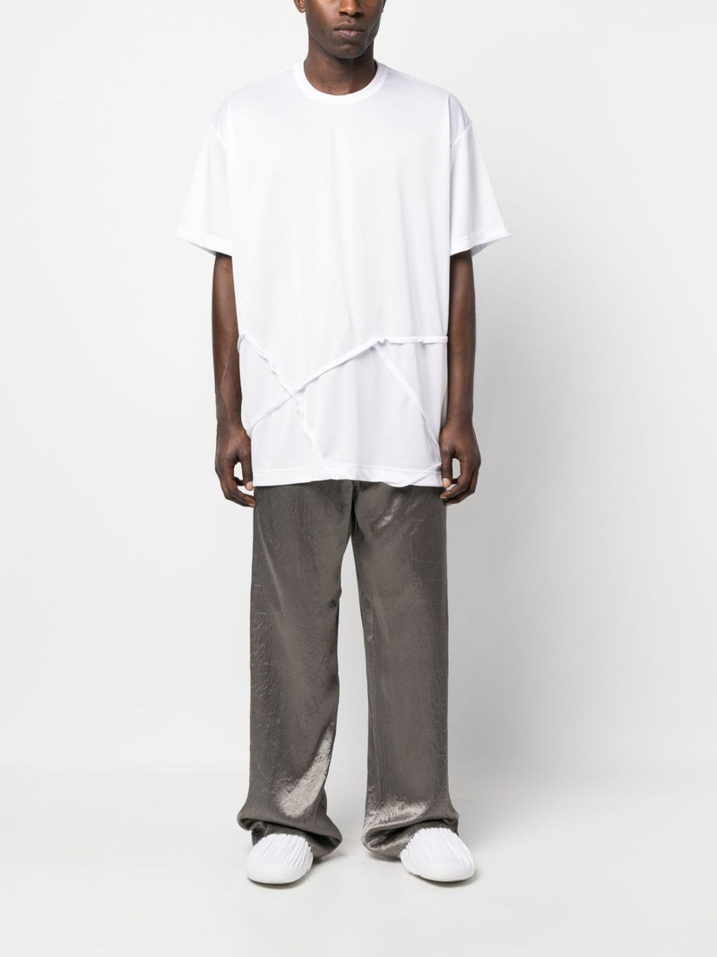 Comme des Garçons Homme Plus exposed-seam short-sleeve T-shirt outlook