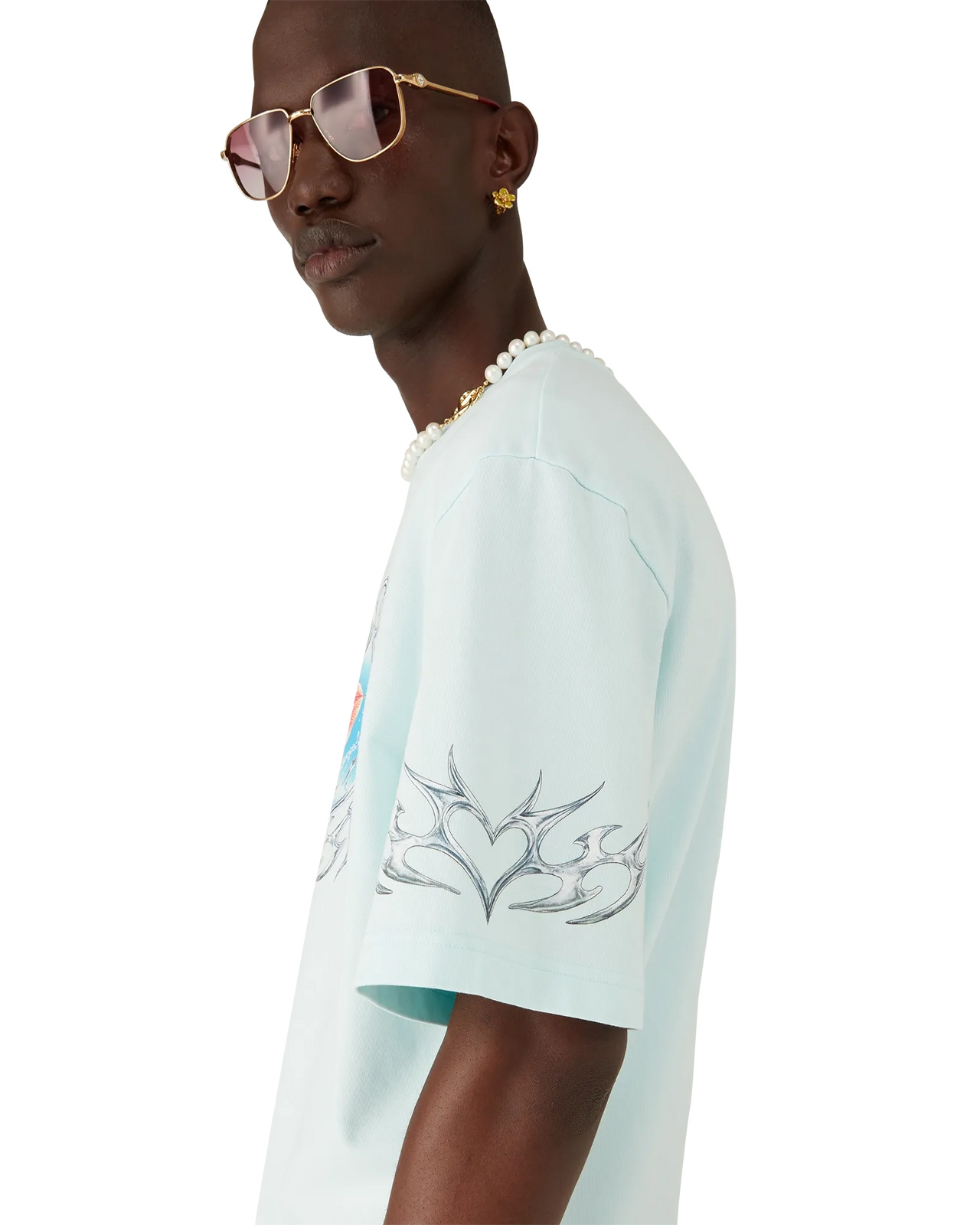 Blades Oversized Short Sleeve T-Shirt | Casablanca Paris - 2