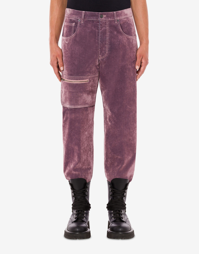 Moschino FLOCKED DENIM JEANS outlook