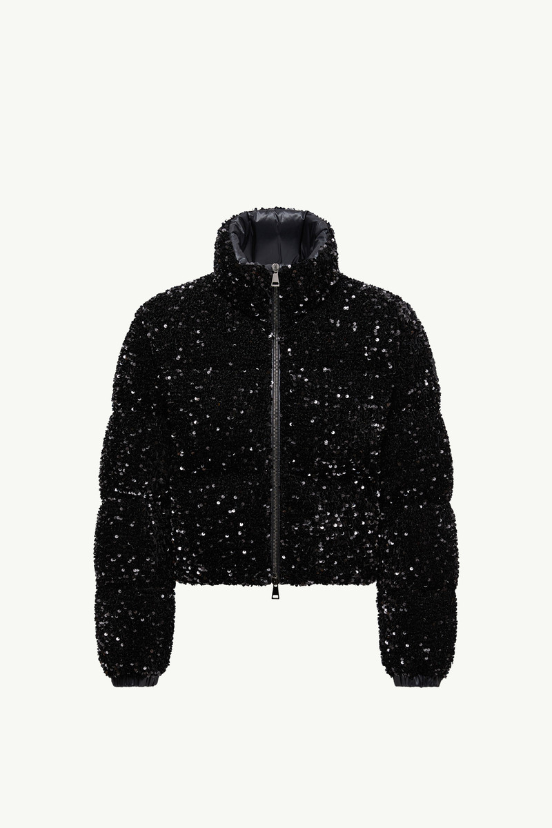 Louvi Sequin-Embroidered Short Down Jacket 1