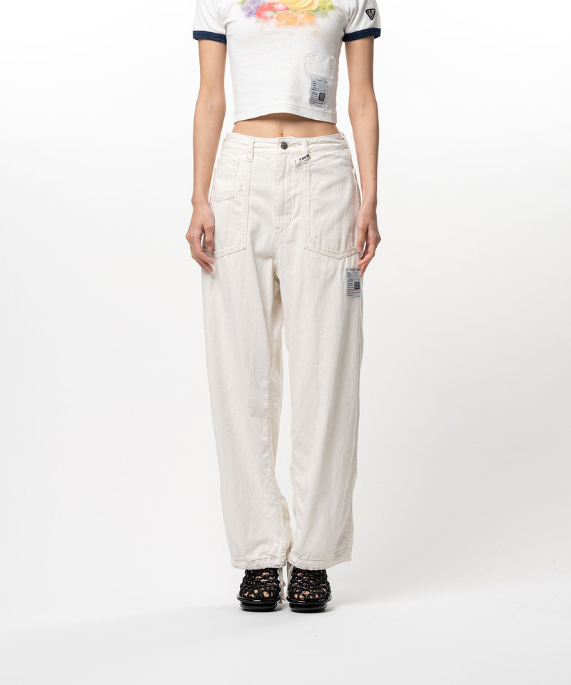 Cut-Out Pocket Denim Pants 4