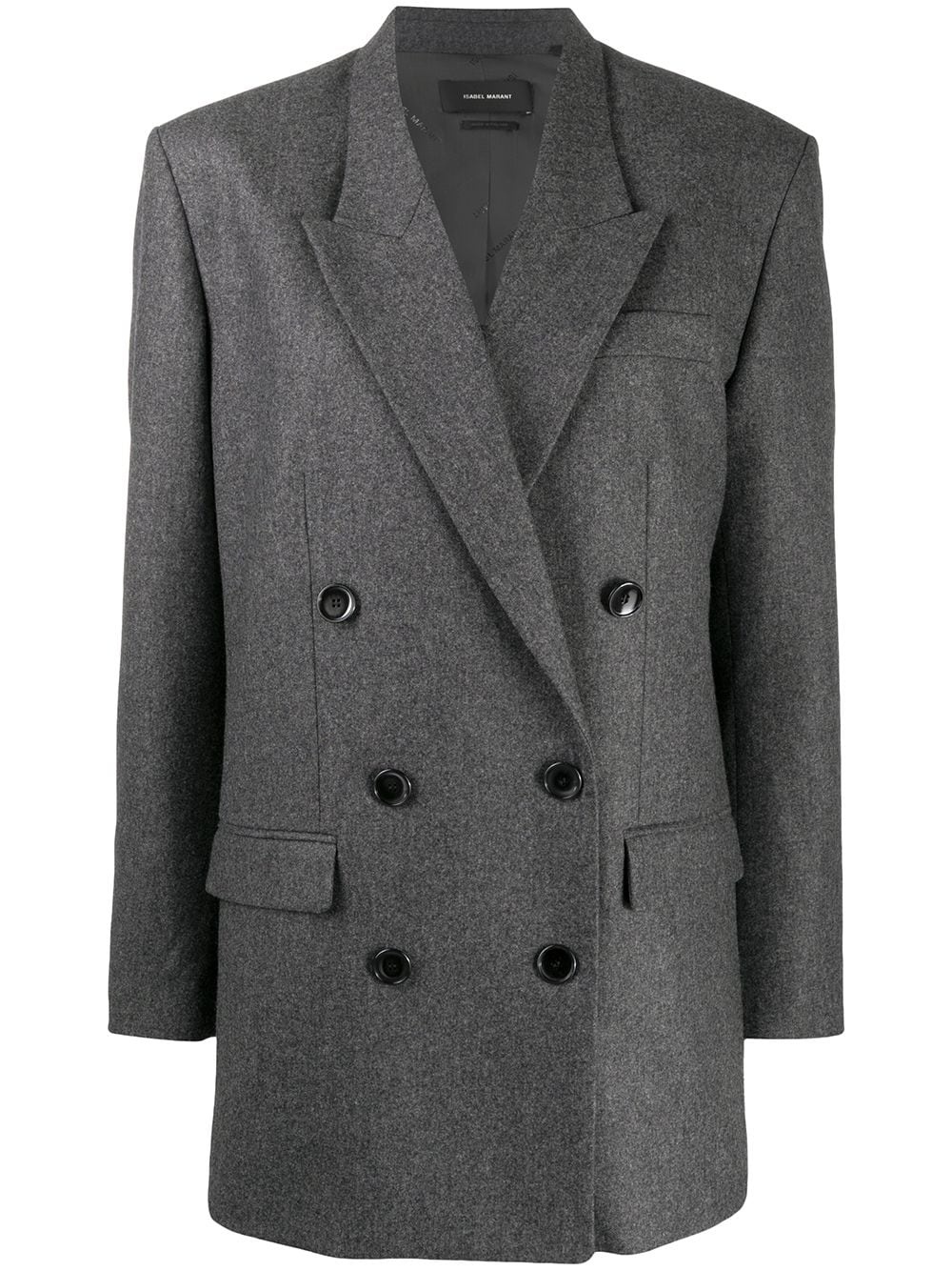 double-breasted virgin wool jacket - 1