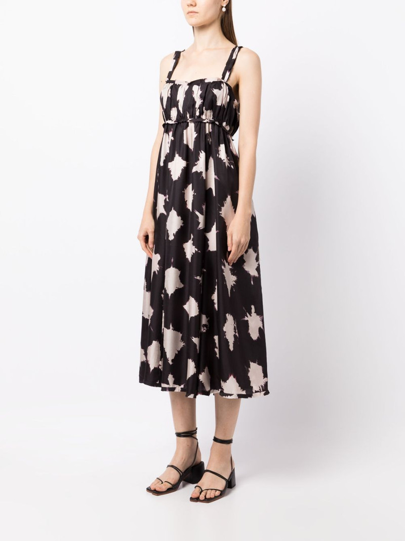abstract-print silk midi dress 3