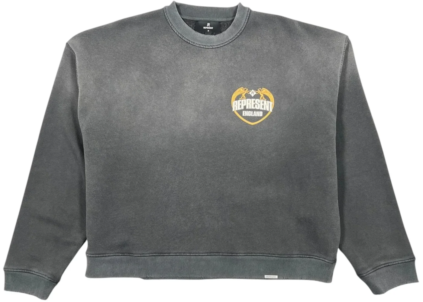 Represent MLM100367 Represent Angel Border Sweatshirt Black - 1