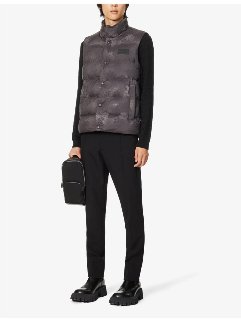 HUGO Brand-plaque cotton-blend jumper outlook