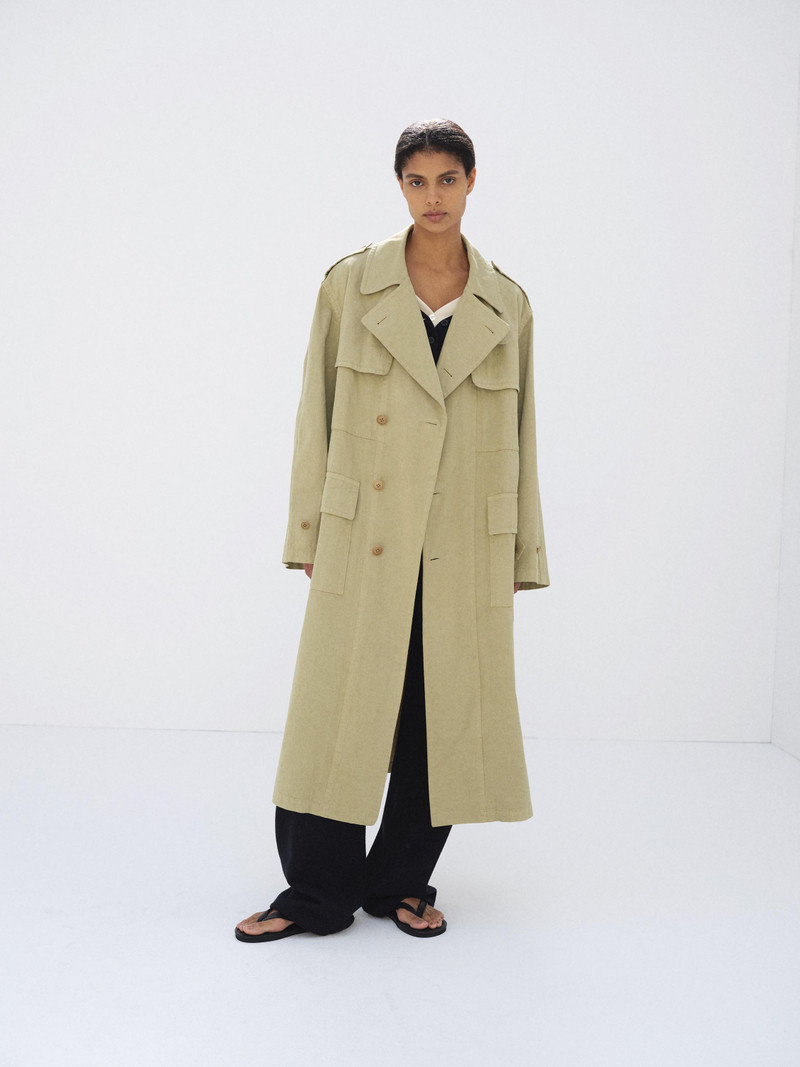 GARMENT-DYED TEXTURED CHINO COAT 3