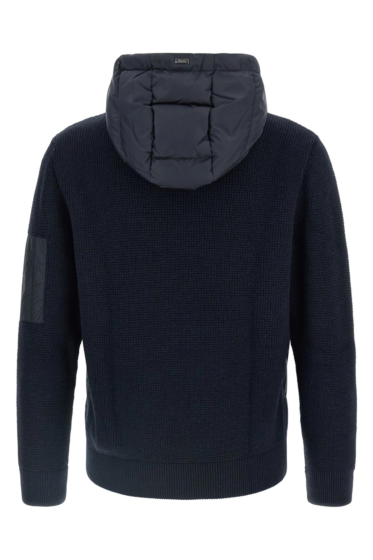 Bi-material down jacket - 2