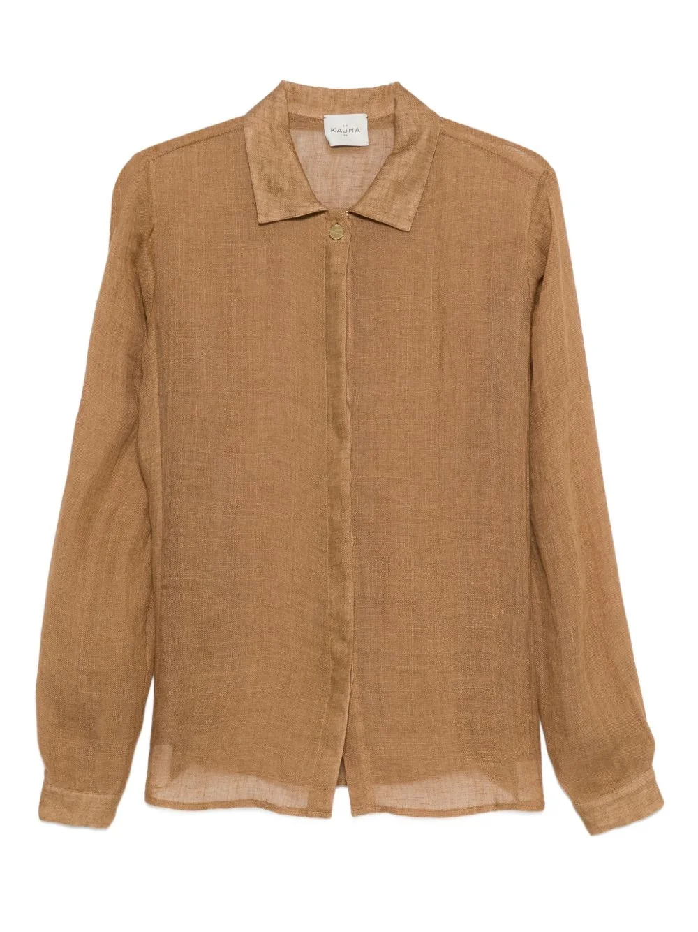 button-down linen shirt - 1