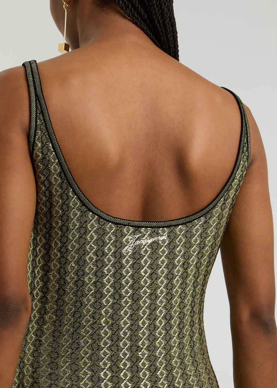 Jacquemus La Robe Marino Patterned Knitted Mini Dress - 5