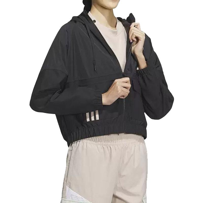 (WMNS) adidas Neo Basketball Jacket 6 'Black' IK3432 - 2