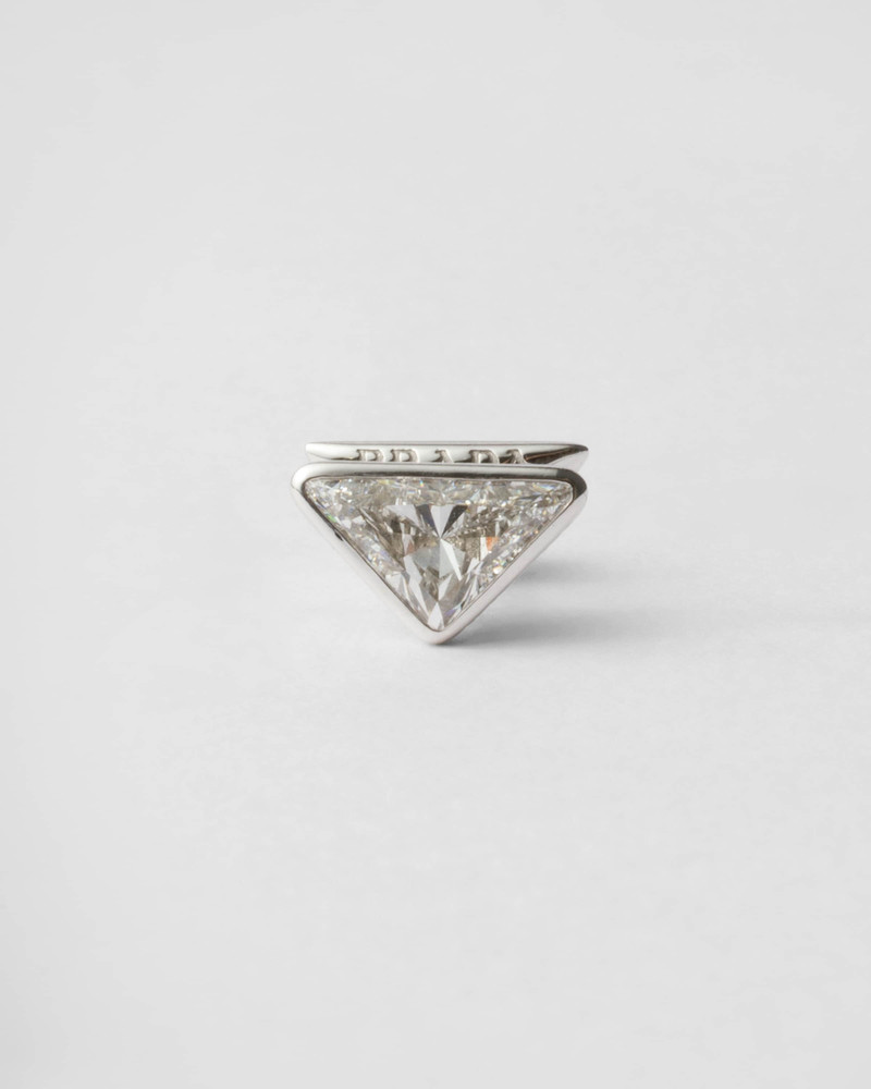 Eternal Gold single earring - white gold and laboratory-grown diamonds 1