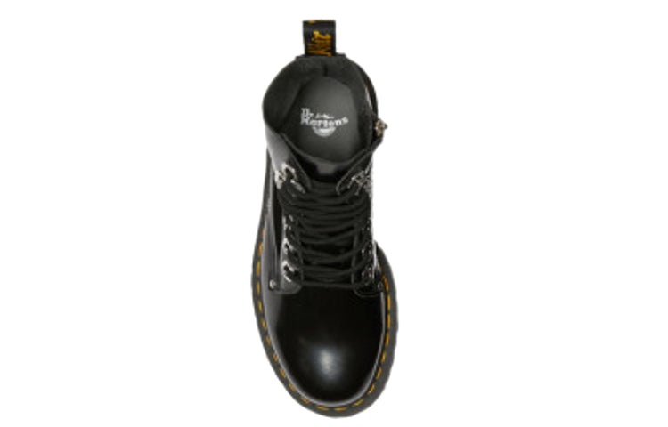 (WMNS) Dr. Martens Jadon Max Platform Boot 'Black Buttero' 25566001 - 4
