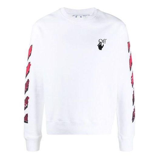 Off-White Men's SS21 Marker Arrows Crew Neck White OMBA025R21FLE0040125 - 1