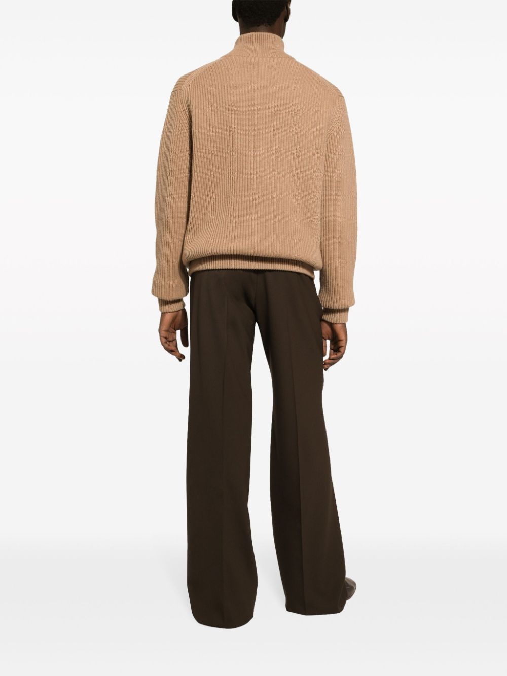 ribbed-knit cashmere cardigan - 3