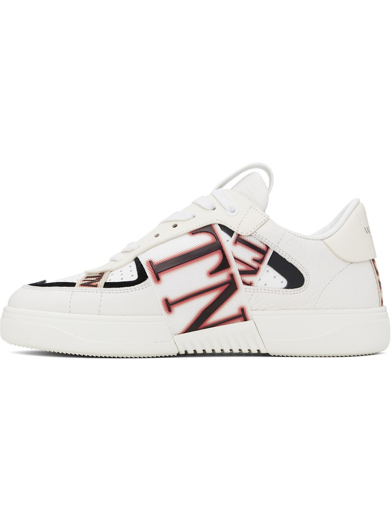 White Low-Top Calfskin VL7N Sneakers 3