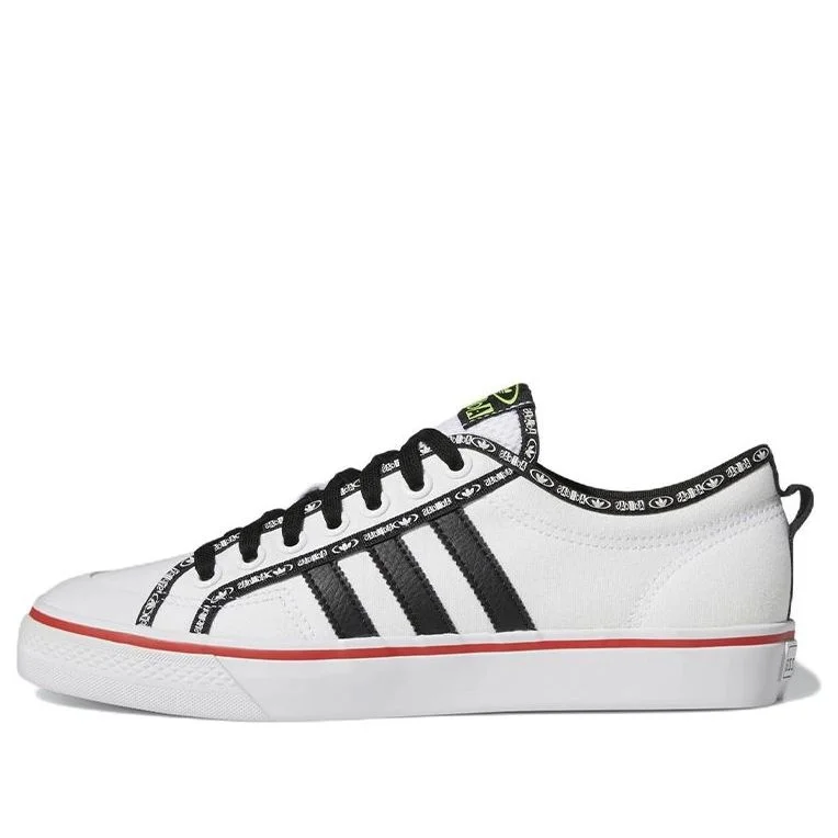 adidas Nizza 'White Vivid Red' GX6093 - 1
