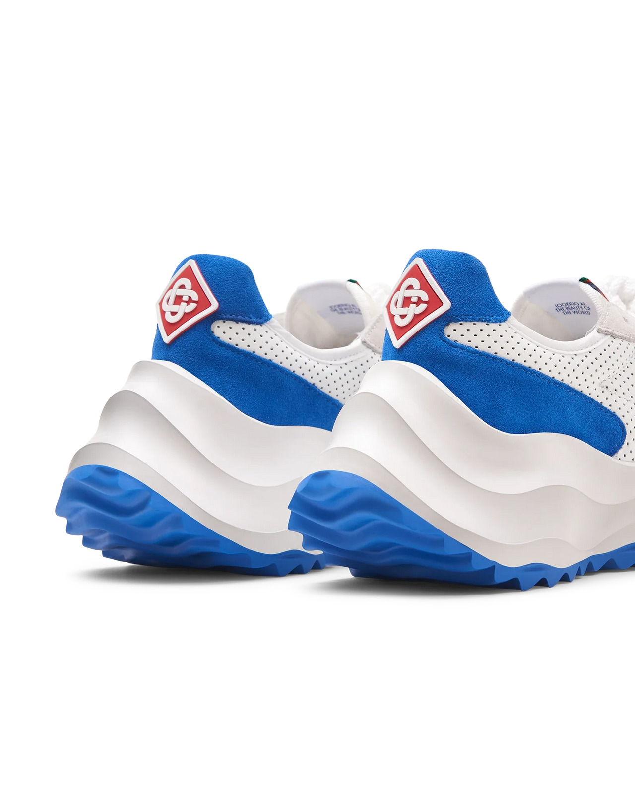 Womens Atlantis White & Blue Sneaker - 9